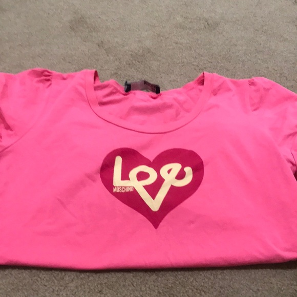 🌸NEW🌸 Moschino/Love Moschino Rare Vintage Love Heart Logo Top - Picture 10 of 10
